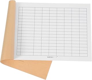 Cabilock Carnet de Suivi des Comptes à Grille Vierge, Format Double Page Horizontale, Papier Anti-Transparence, Registre de Comptabilité pour Gestion Financière en Entreprise, Bureau et