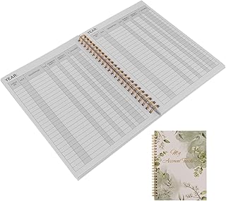 Carnet de Chèques Professionnel à Couverture Robuste Format Papier A5 Registre Bancaire pour Gestion Comptable et Planification Financière Personnelle et d