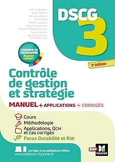 DSCG 3 - Contrôle de gestion et stratégie - Manuel et applications 2025-2026